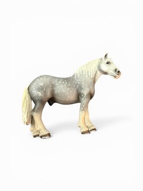Schleich Percheron Stallion Gray Horse